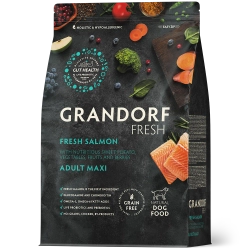 Grandorf Fresh, Fresh Salmon & Adult Maxi для собак крупных пород (Свежее филе лосося с бататом)
