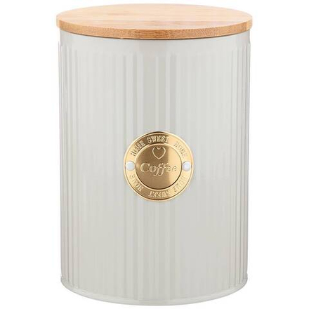 ЕМКОСТЬ ДЛЯ СЫПУЧИХ ПРОДУКТОВ AGNESS "MAJESTY" "КОФЕ" 1,3 Л ДИАМЕТР=11 СМ ВЫСОТА=15 СМ