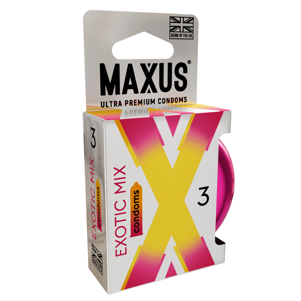 Презервативы MAXUS Exotic Mix, ароматизированные, 3 шт