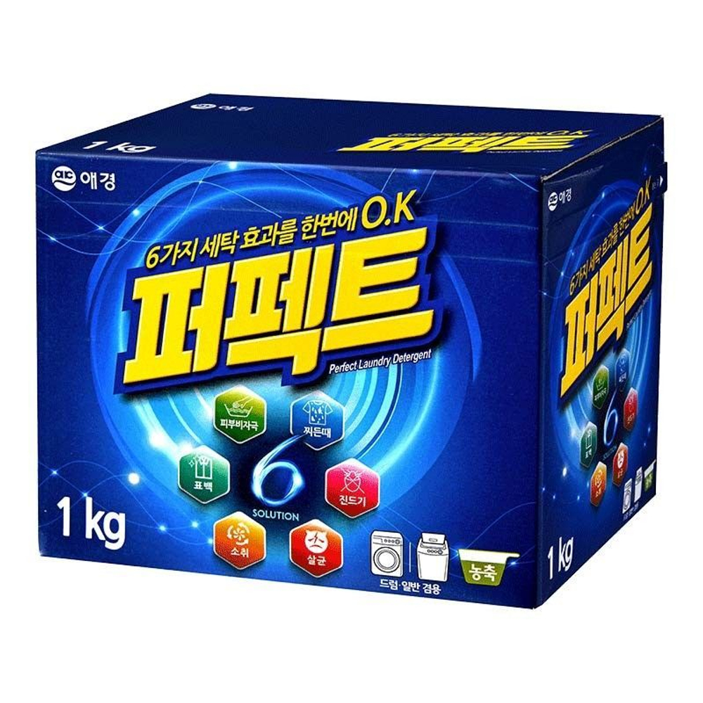 Стиральный порошок для белого и цветного белья TM Perfect 6 Solution 1кг