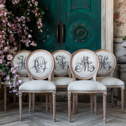 Стул Объект мечты Монограмма буквы A