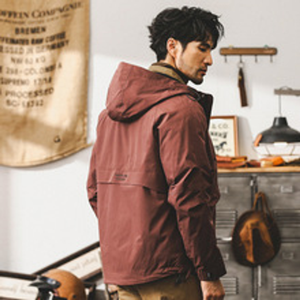 Мужская куртка в стиле американского ретро,сезон весна-осень, городская повседневная куртка для активного отдыха, свободный крой.