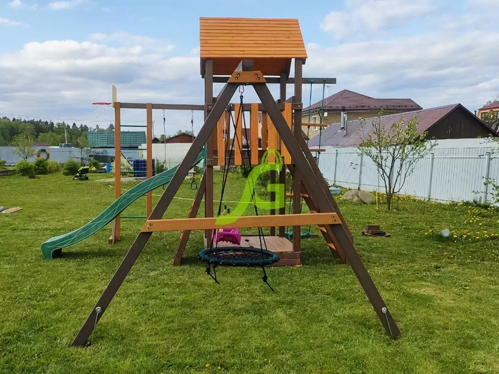 Детская площадка Панда Фани с балконом мод.1