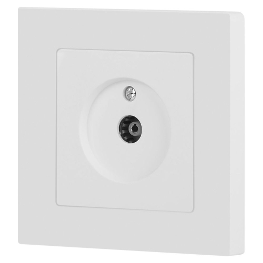 Розетка Intro Accent 6-301-01М TV одиночная, IP20, СУ, белый матовый | Intro