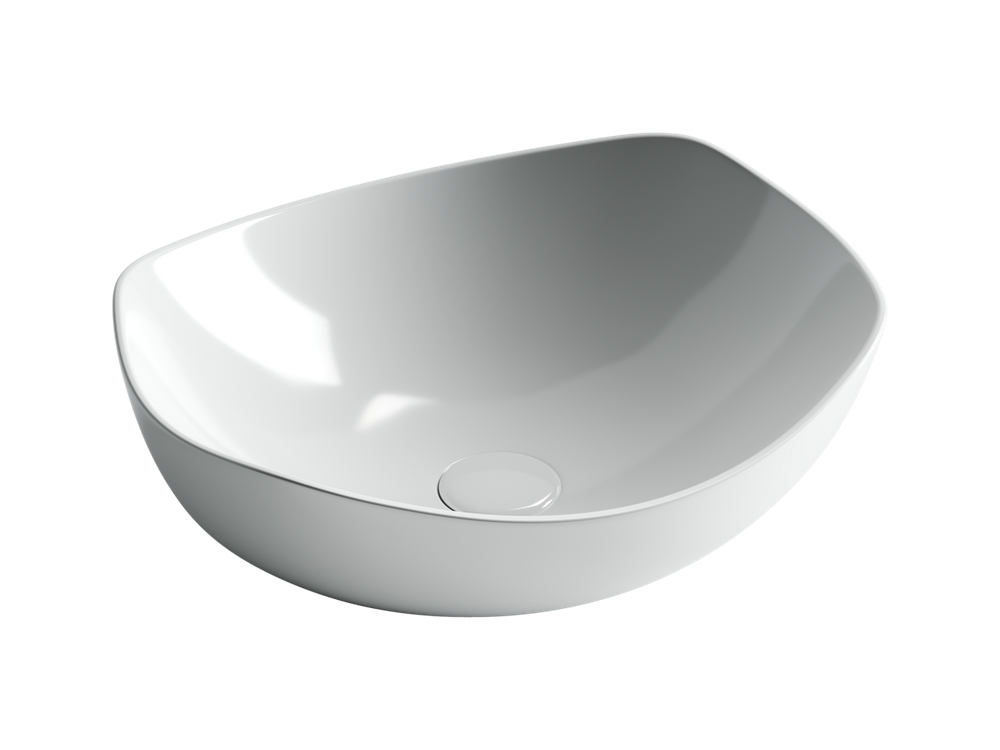 Умывальник чаша накладная овальная Element 420x385x145мм