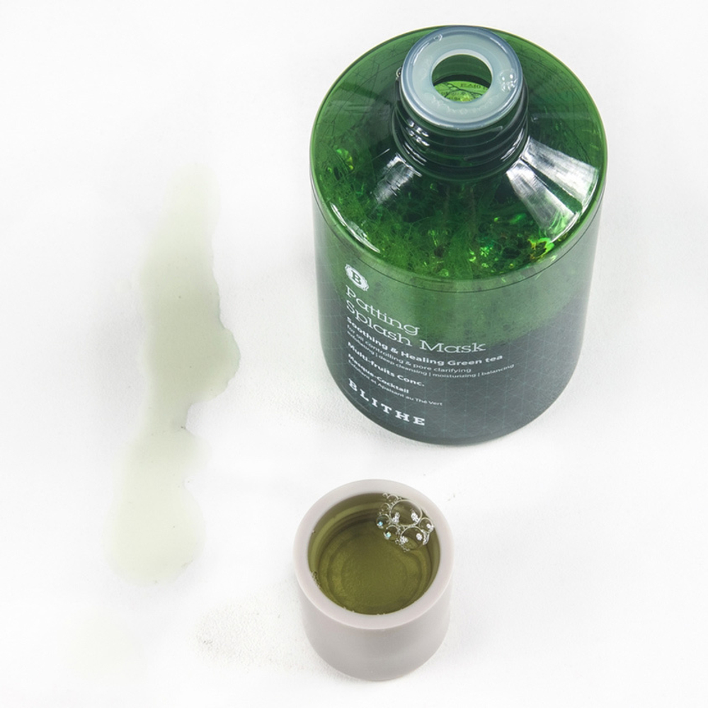 Blithe Soothing&Healing Green Tea Splash Mask успокаивающая сплэш-маска для проблемной кожи с зеленым чаем