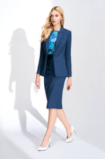 4711 Юбка женская (темно-синий)