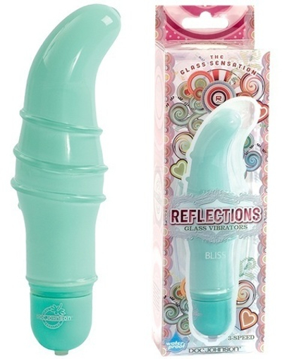 Оливковый вибратор из стекла REFLECTIONS BLISS