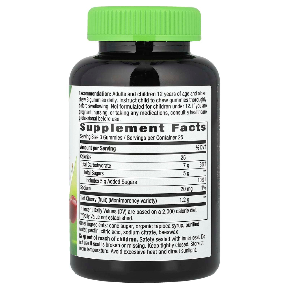 Nature's Way, Tart Cherry Ultra Gummies, вишня, 75 жевательных таблеток