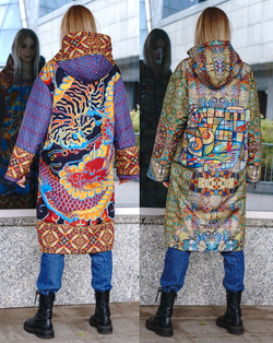 Двустороннее пальто-парка