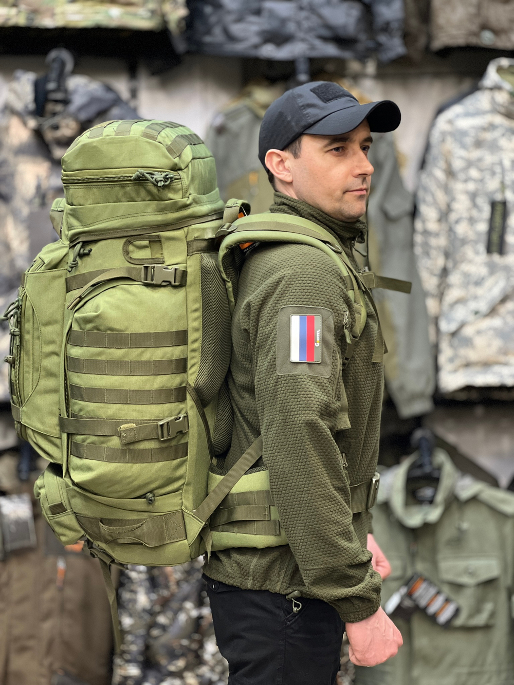 Рюкзак рейдовый 7.62, 100 л, Олива