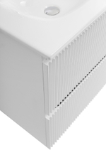 Тумба с раковиной подвесная BelBagno UNO-MINI-600-2C-SO-BO Bianco Opaco, раковина белая BB-8099-3-60