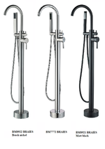 Смеситель напольный BOCH MANN БРАЙС (BRAIES) Matt Black BM8921 из латуни, цвет матовый черный