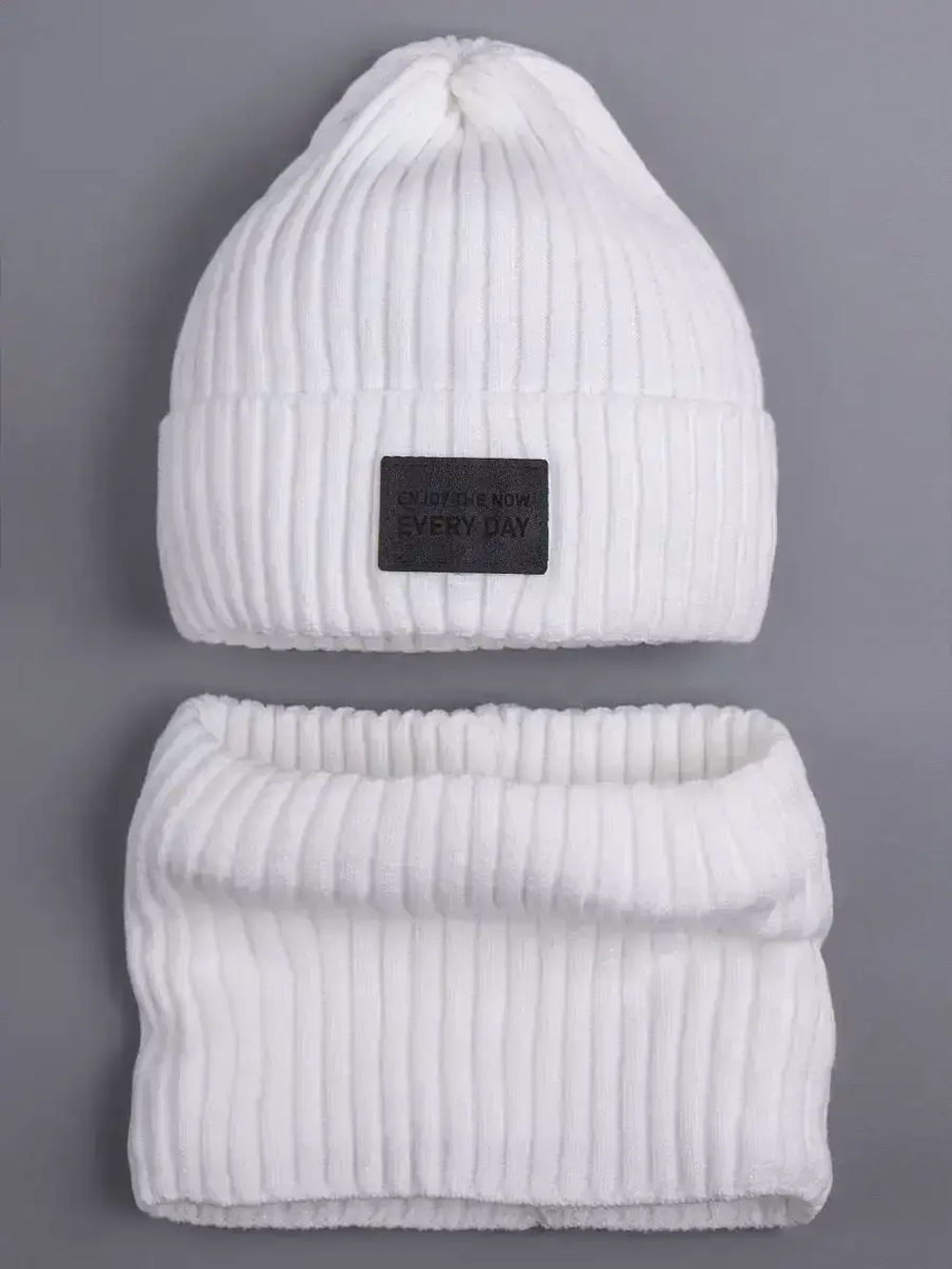 Шапка и снуд детские осенние