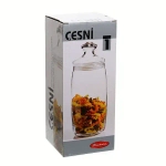 Банка для продуктов стеклянная 1500мл «Чешни» 97426