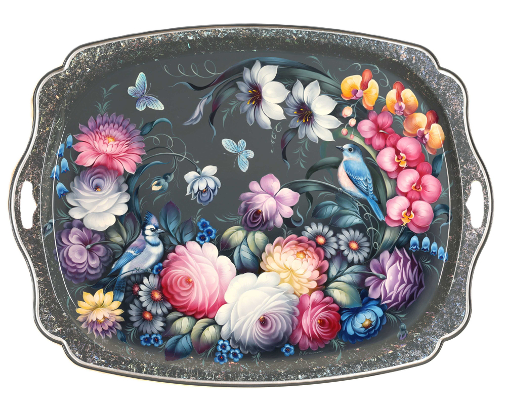 若斯托沃彩绘托盘 A32D2711253