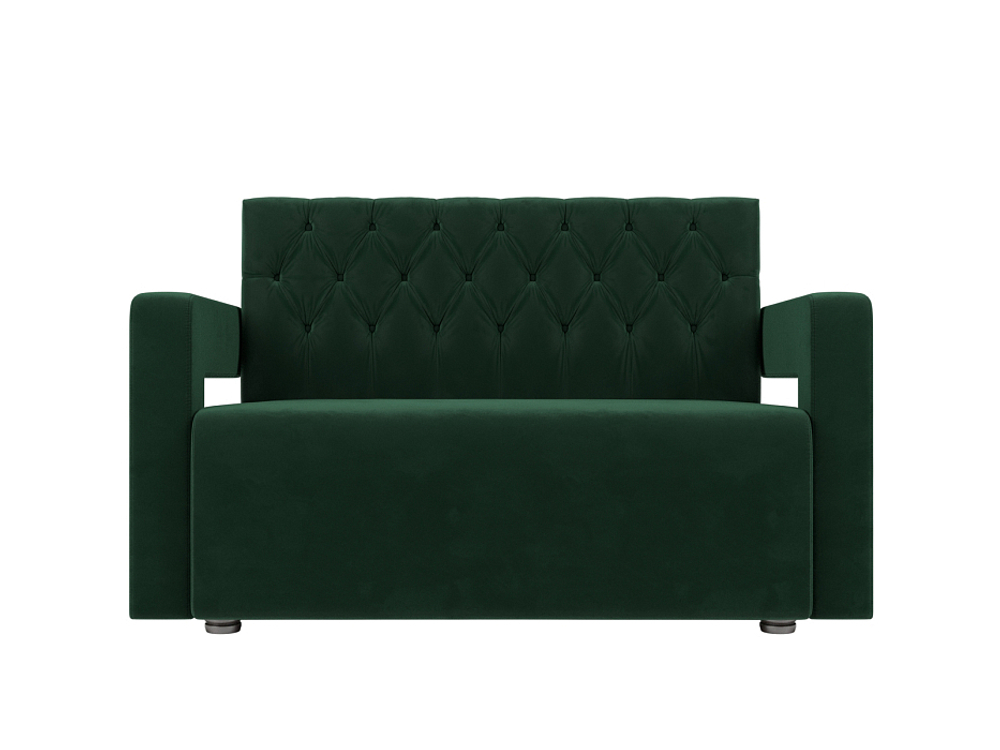 Диван кухонный прямой Рамос Люкс 2-х местный, Зеленый, Велюр, 109073
