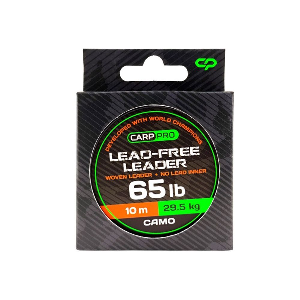 CARP PRO Лидкор Camo woven leadfree зеленый 65lb
