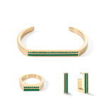 Браслет Coeur de Lion Dark Green-Gold 18 0133/32-0549 18