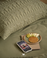 Комплект стеганного покрывала и 2 наволочек Lalehzar Green Hermodr 130220297 Иран