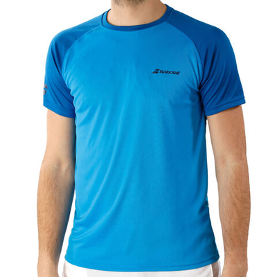 Мужское теннисное поло Babolat Play Crew Neck T-Shirt Men - Blue
