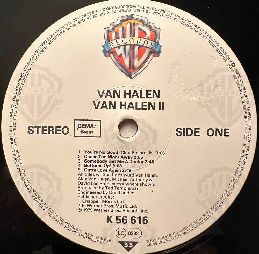 Van Halen - Van Halen II (Германия)