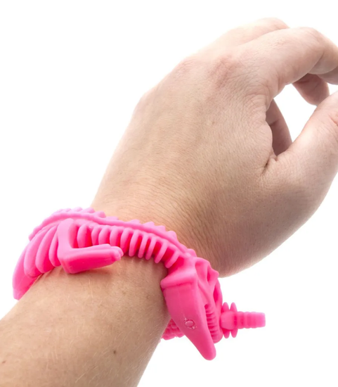 Браслет тянучка скелет динозавра 23см