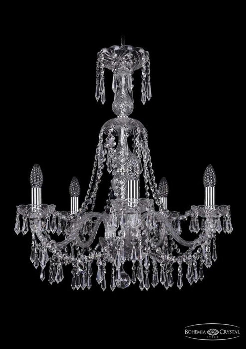 Подвесная люстра Bohemia Ivele 1403/5/195/XL-65/Ni