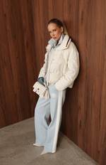 Куртка демисезонная с воротником из трикотажа