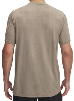 Теннисная футболка Under Armour Vanish Seamless Novelty Short Sleeve - city khaki/black
