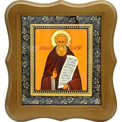 Макарий Калязинский преподобный игумен. Икона на холсте.