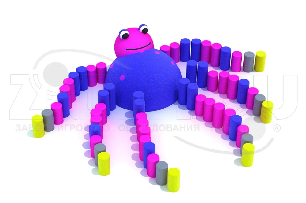 Резиновая фигура 3D для детских площадок Осьминог