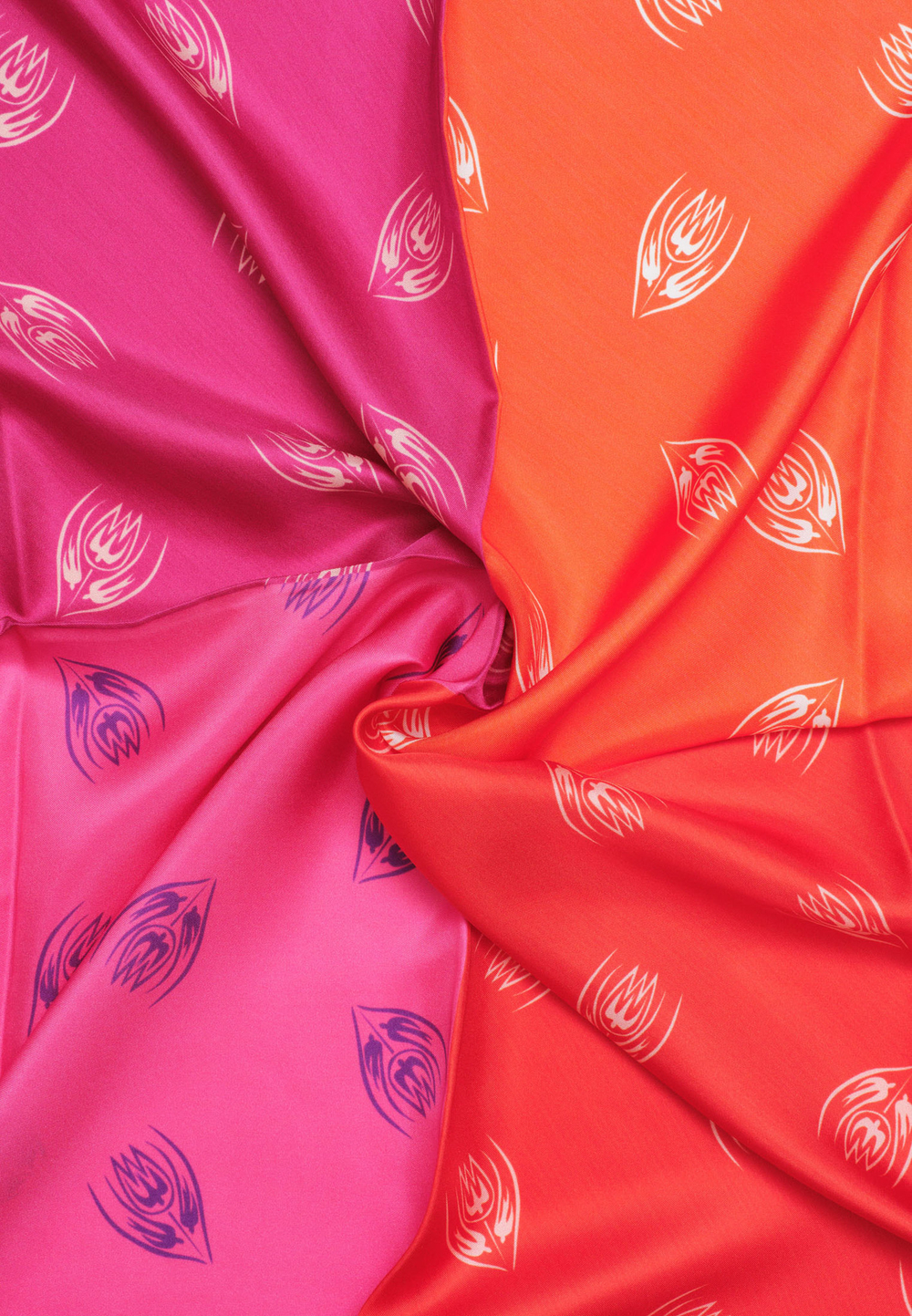 Шелковый платок Qarlygash & Qyzgaldaq MULTICOLORED 140х140