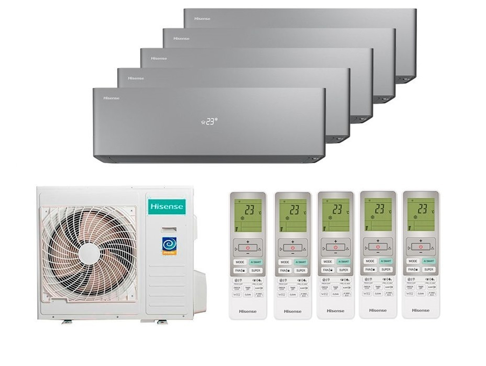 Мульти-сплит система Hisense на 5 комнаты (25+25+25+25+25)VISION PRO CARBON