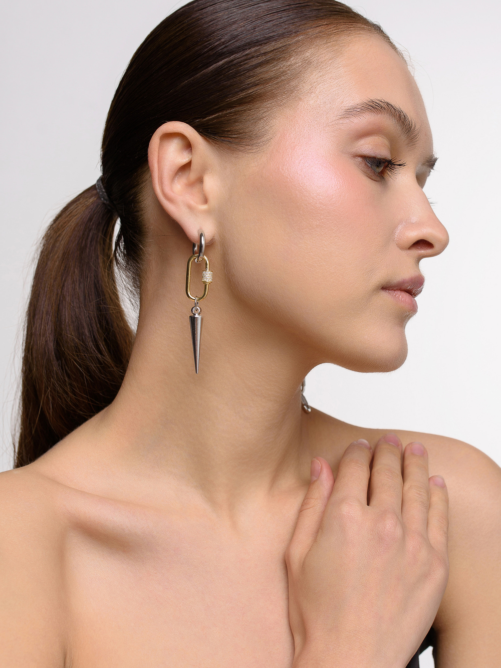 Серьги "Thorn New" Bicolor