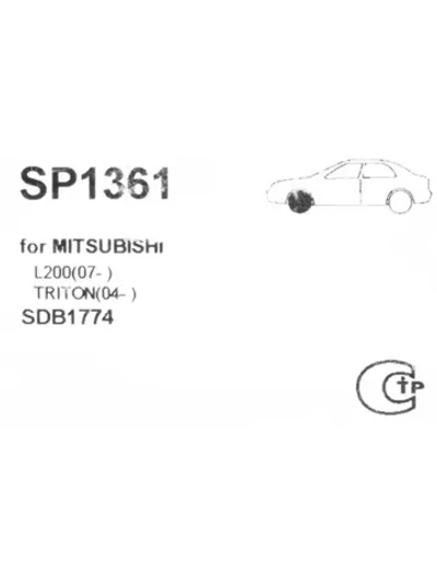 Колодки тормозные MITSUBISHI L200 (05-) передние (4шт.) SANGSIN