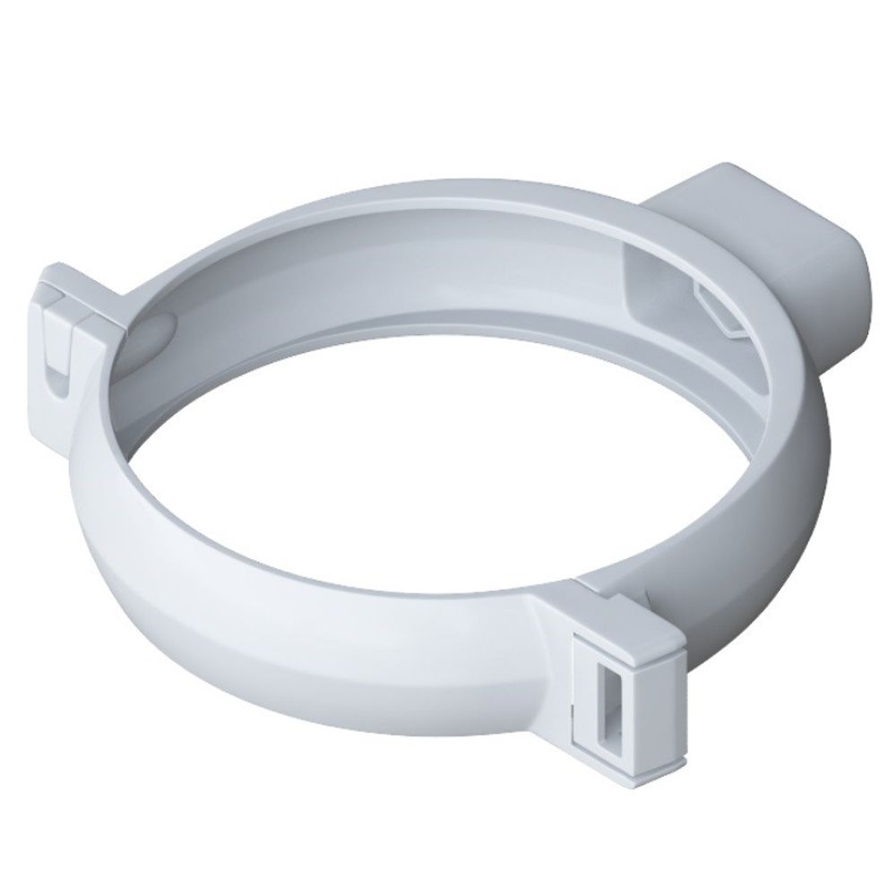 Хомут трубы ПВХ Альта-Профиль Элит Белый 95 мм