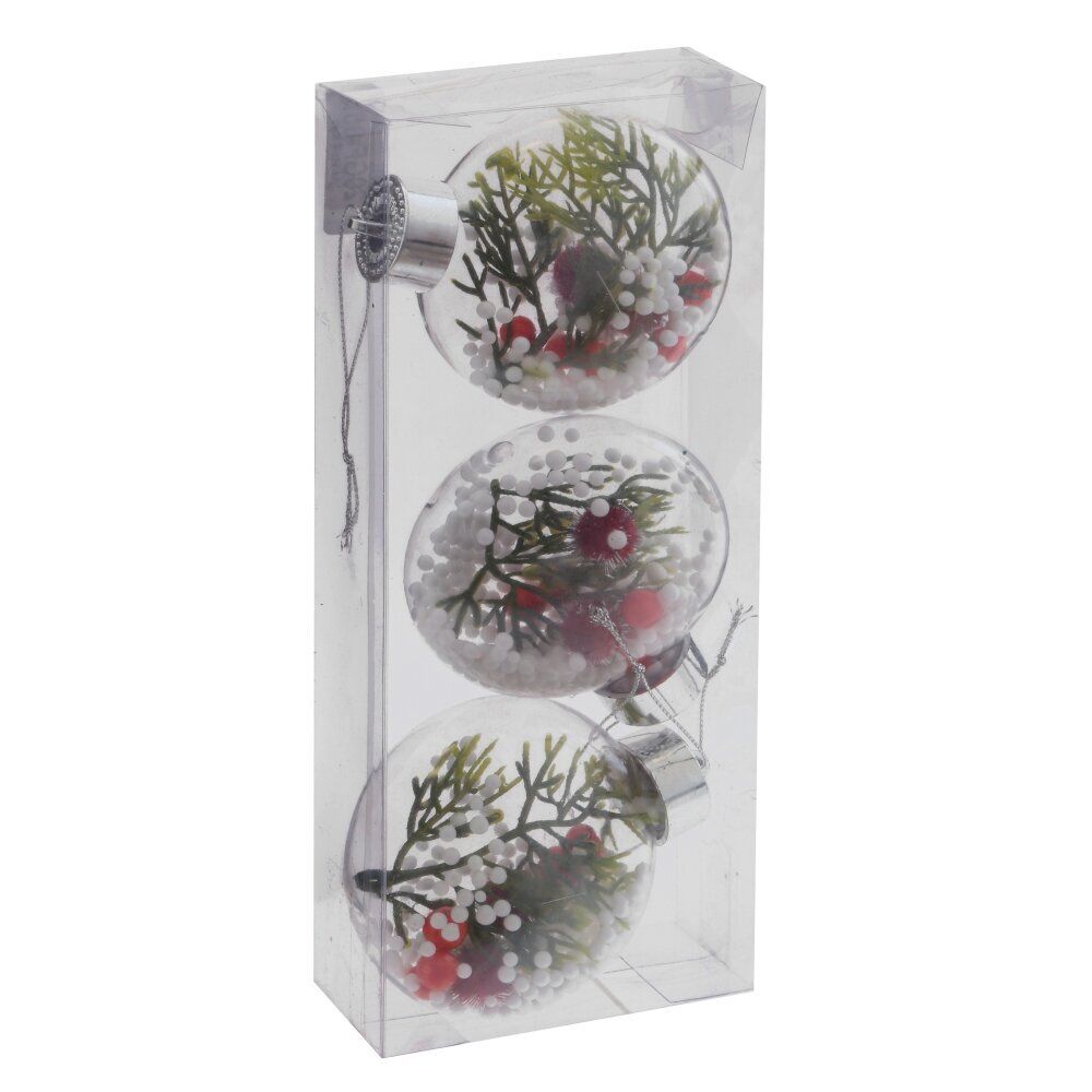 GAEM Набор из 3шт Украшение новогоднее, D 8 см, L9,5 W4 H23,5 см