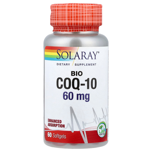 Solaray, Bio CoQ10, 60 мягких таблеток