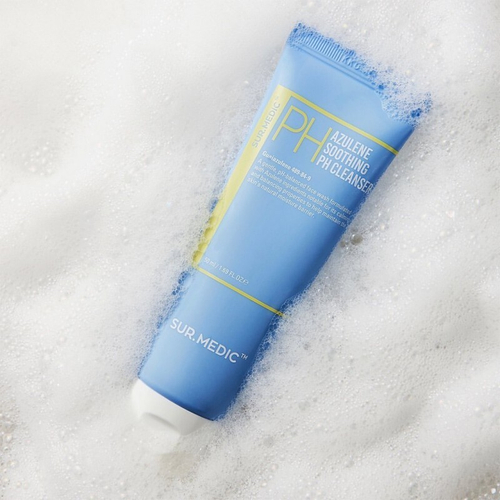 Sur.Medic+ Azulene Soothing pH Cleanser успокаивающий гель для умывания с азуленом и керамидами