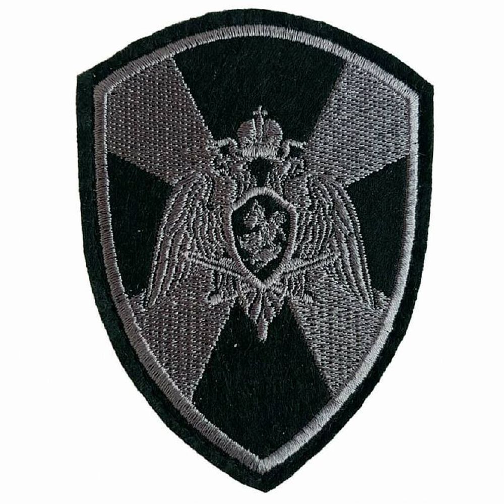 Шеврон Росгвардия черны фон (общий) на липучке