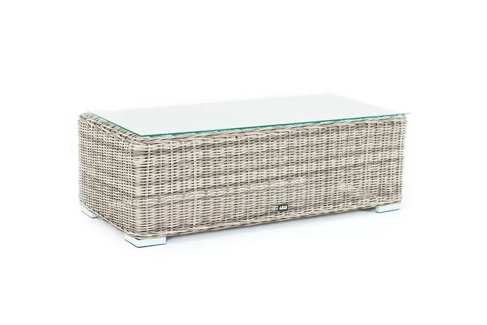 "Боно" журнальный столик из искусственного ротанга, цвет серый