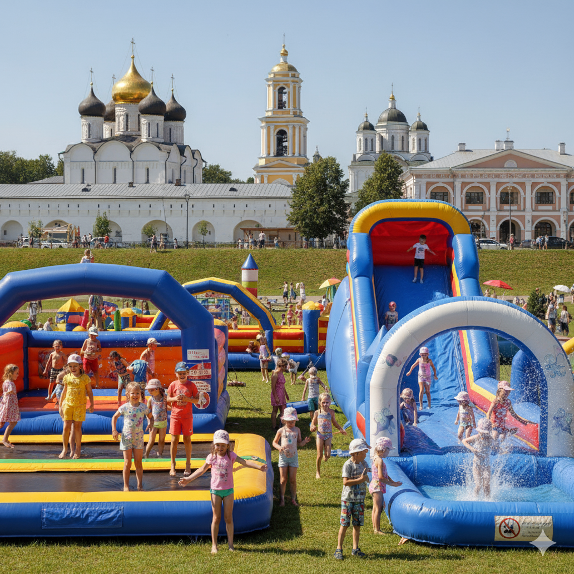 Батут купить в Костроме — надувные аттракционы БатутМастер