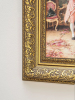 Картина на стену для интерьера на холсте "Золотой век" в классической раме 41*51 см