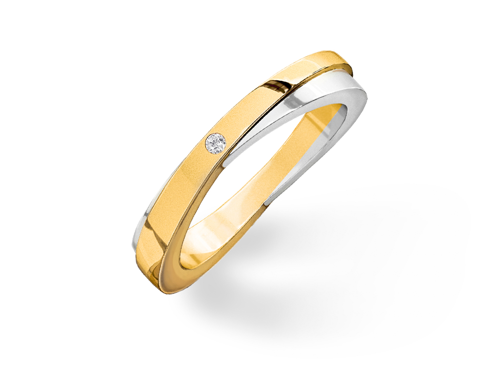 Обручальное кольцо с бриллиантом