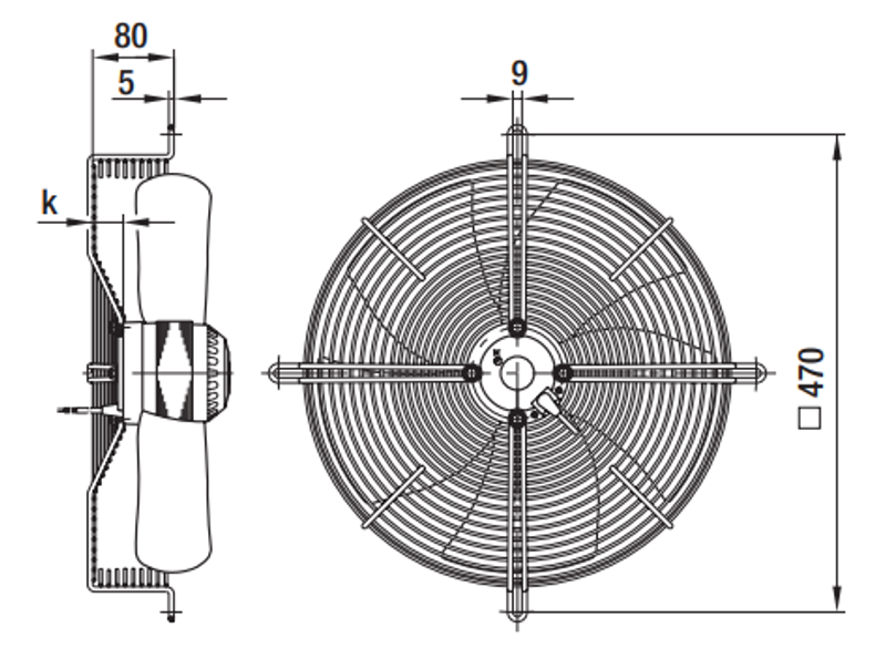Вентилятор осевой S4D400-AP12-04