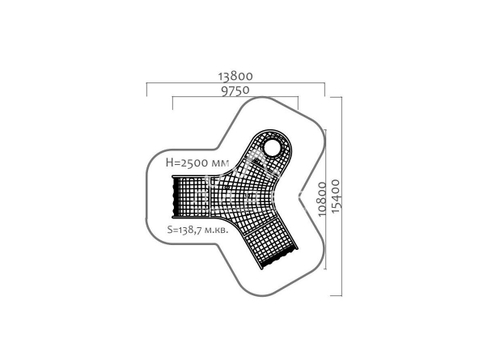 Пространственная канатная конструкция 34203