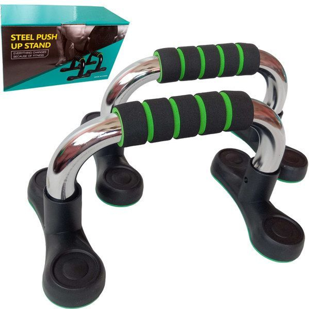 Упоры для отжимания стальные на обрезиненном основании