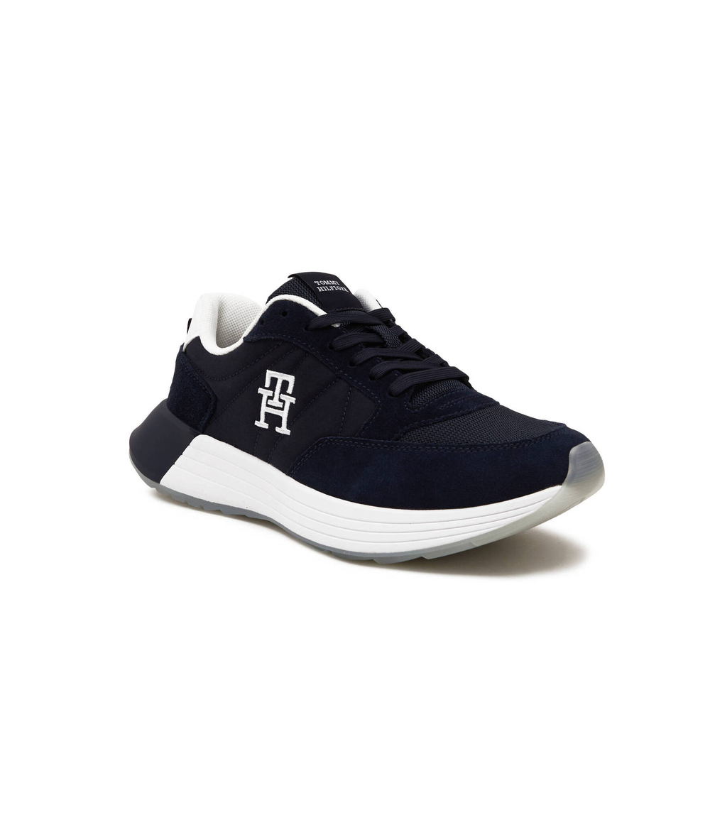 Кожаные кроссовки Tommy Hilfiger - темно-синий(FM0FM04939)