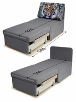 Кресло-кровать "Миник" 70 см, купон Тигр